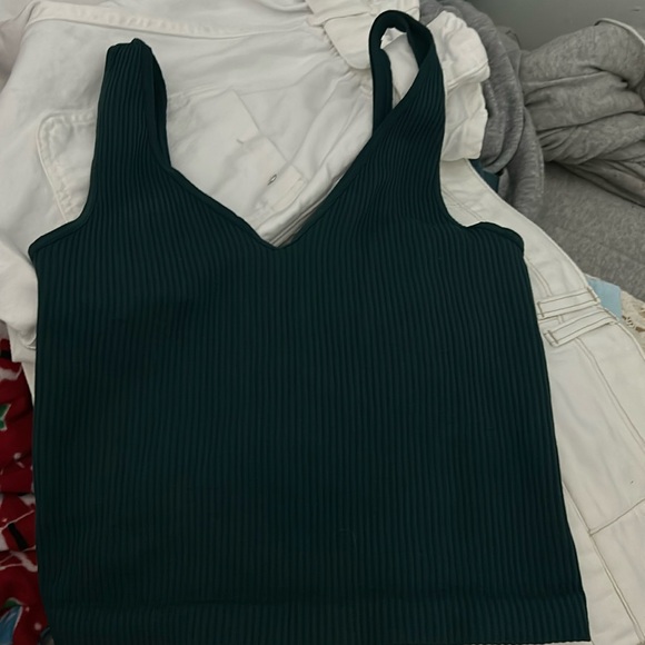 green cropped tank top - Picture 1 of 1